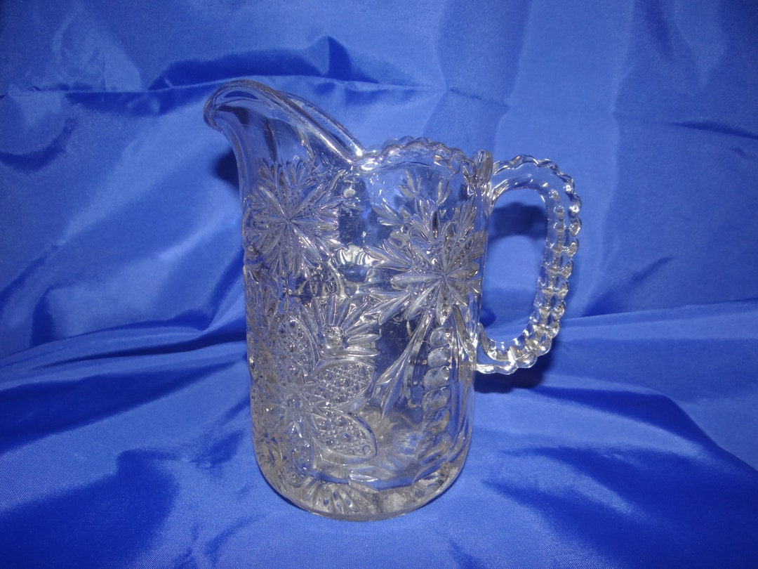 Beautiful Vintage Small Pitcher With so Much Wonderful Embossed Designs
