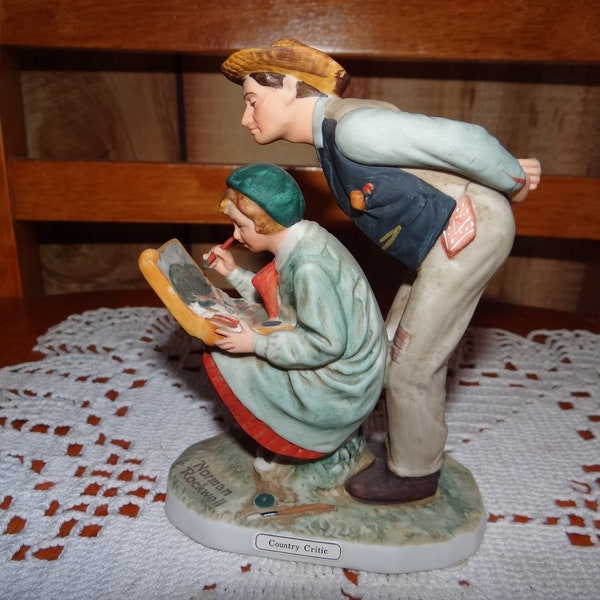 Reproduction autorisée d'époque Norman Rockwell par Dave Grossman Designs Collection Figurine..