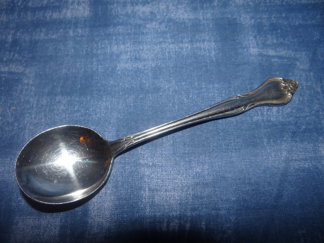 Vintage Soup Spoon From Ekco... Regal Rose Design Etsy