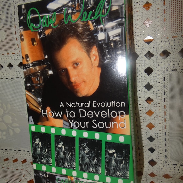 Vintage 2000 VHS Tape ...Famous Drummer Dave Weckl Instructs, "A Natural Evolution-How To Develop Sound"
