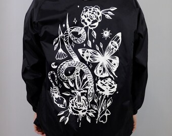 Handmade Flash Windbreaker with Tattoo Art