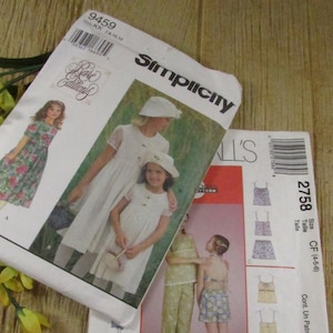 Vintage Sewing Patterns Never Used Simplicity Mccalls Children's Girls ...