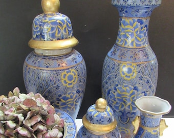 高橋露作 生姜壺 花瓶 蝶 手彩入り 磁器 - Etsy 日本