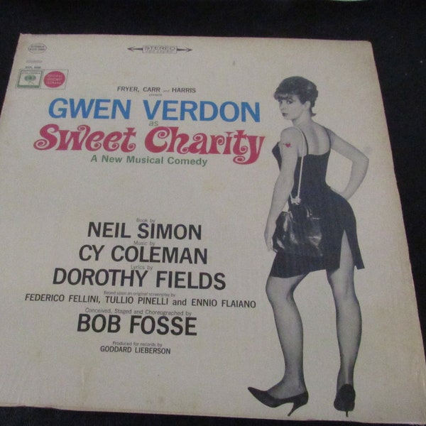 Vintage Sweet Charity Original Broadway Cast Recording LP Vinyl