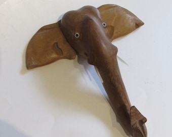 Vintage Handcrafted Wooden Elephant Hooks Africa EACH