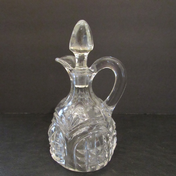 Cut Glass Cruet Etsy