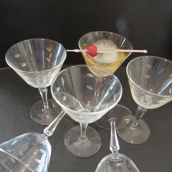 Princess House Martini Glass Etsy