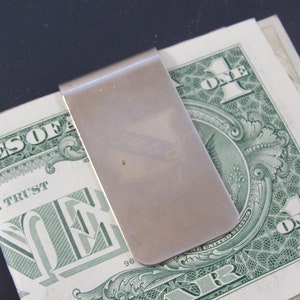 Vintage Money Clip USCO Stamp Symbol Silver Money Clip Gift Idea For Him