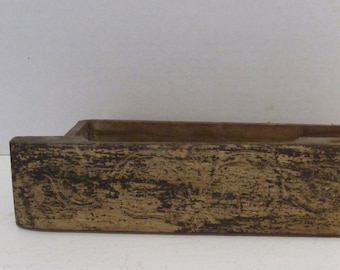 Primitive Wooden Box Sewing Machine Drawer