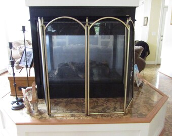Fireplace Screen Etsy