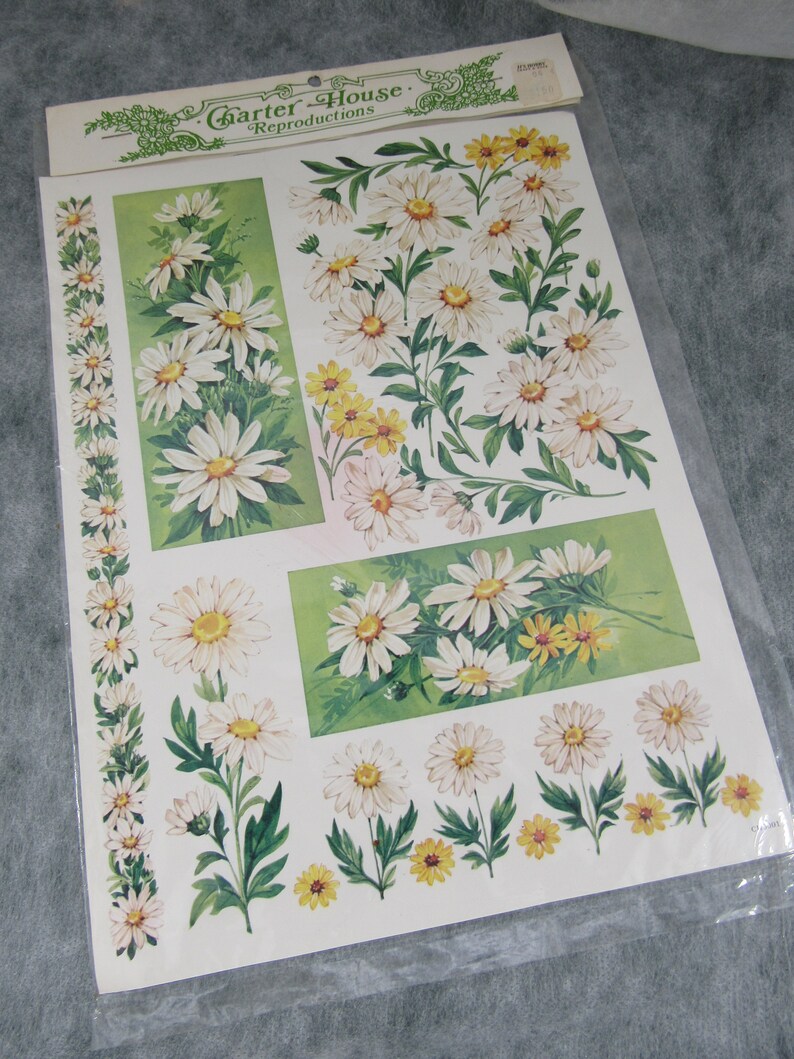 Vintage Mid century Craft Paper Gift Wrapping Card Making Journals Scrap Booking Crafting EACH Paper Ephemera Doll House Wall Paper