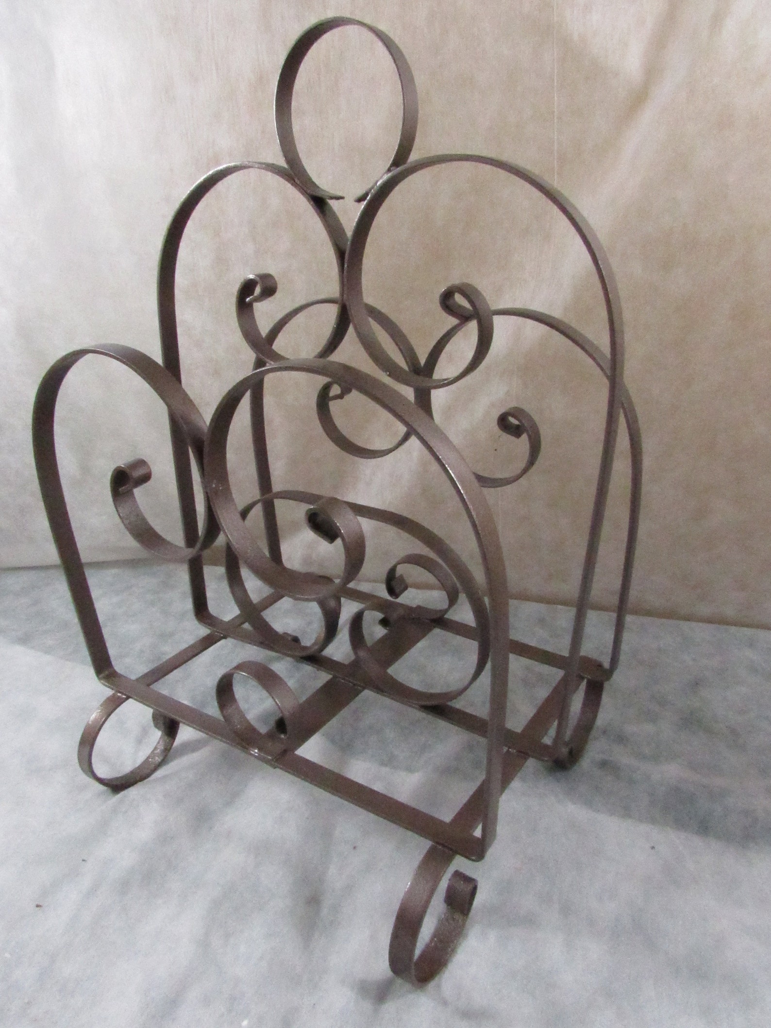 Vintage Metal Magazine Rack Mid Century Newspaper Rack Painted - Etsy