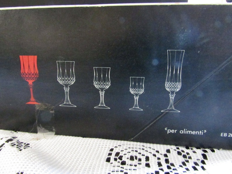Vintage French Lead Crystal Wine Glasses Cristal D' Arques Etsy
