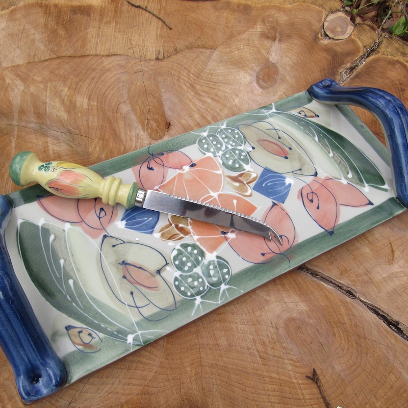 Elegant Ceramic Cheese Serving Board