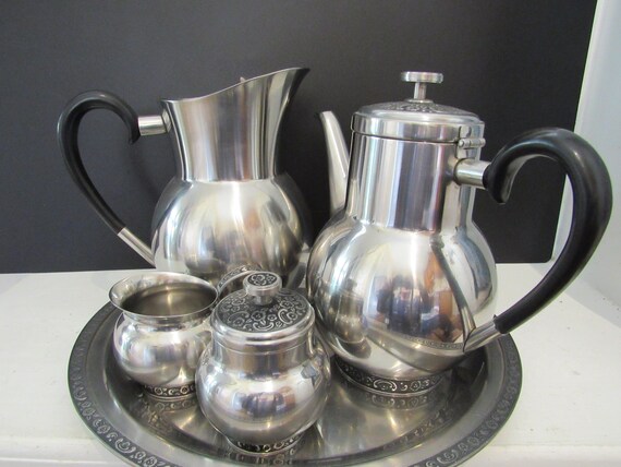 Vintage MCM 18/8 Stainless Steel Oneida Custom Mediteranea Pattern