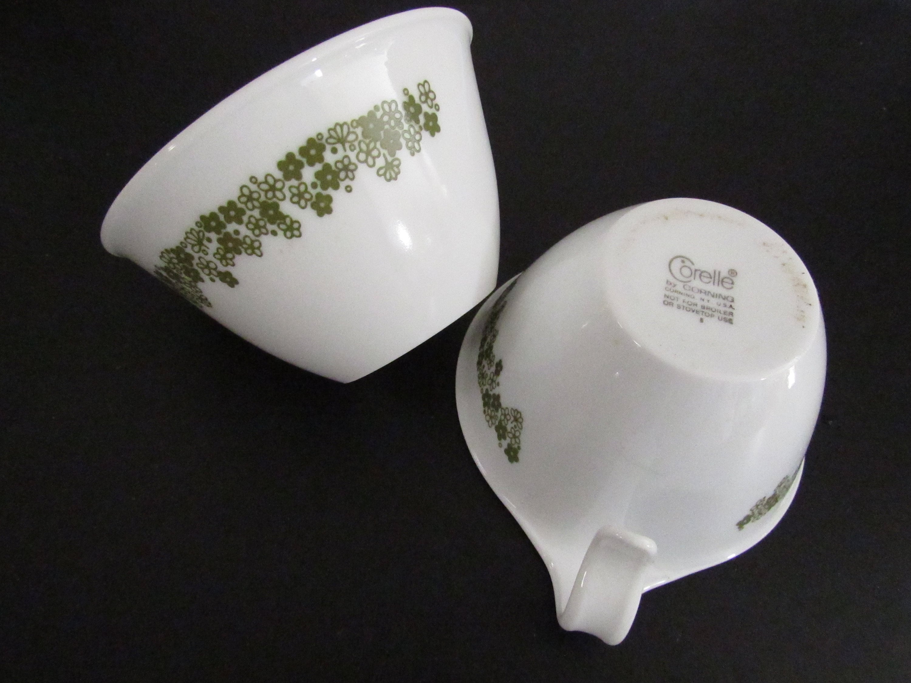 Vintage Corelle Spring Blossom Creamer and Open Sugar Bowl Set