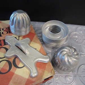 Early Aluminum Baking Molds or Cookie Cutter EACH