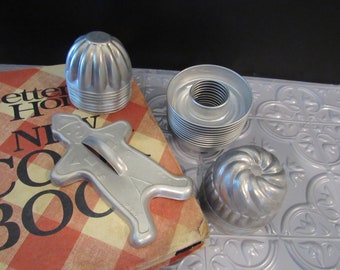 Early Aluminum Baking Molds or Cookie Cutter EACH
