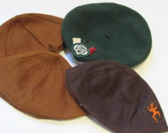 Boina antigua auténtica de GIRL SCOUT o gorro o bolo de BROWNIE cada uno