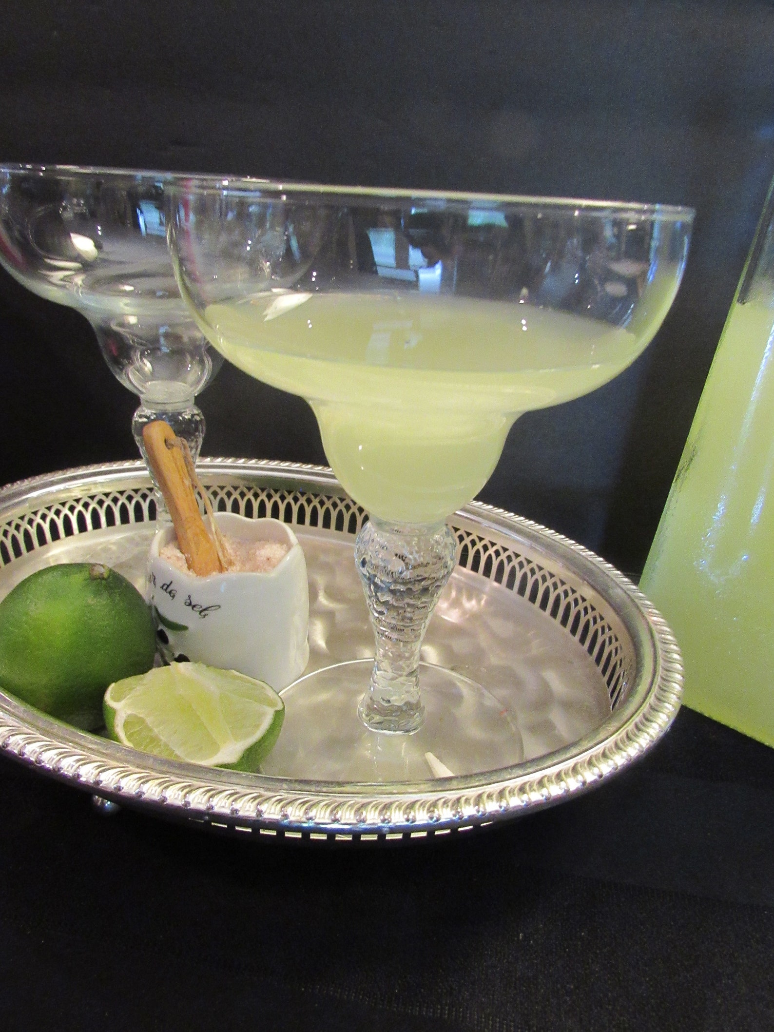 Vintage MARGARITA Glasses Pebble Textured Long Stem SET of 2 Etsy UK