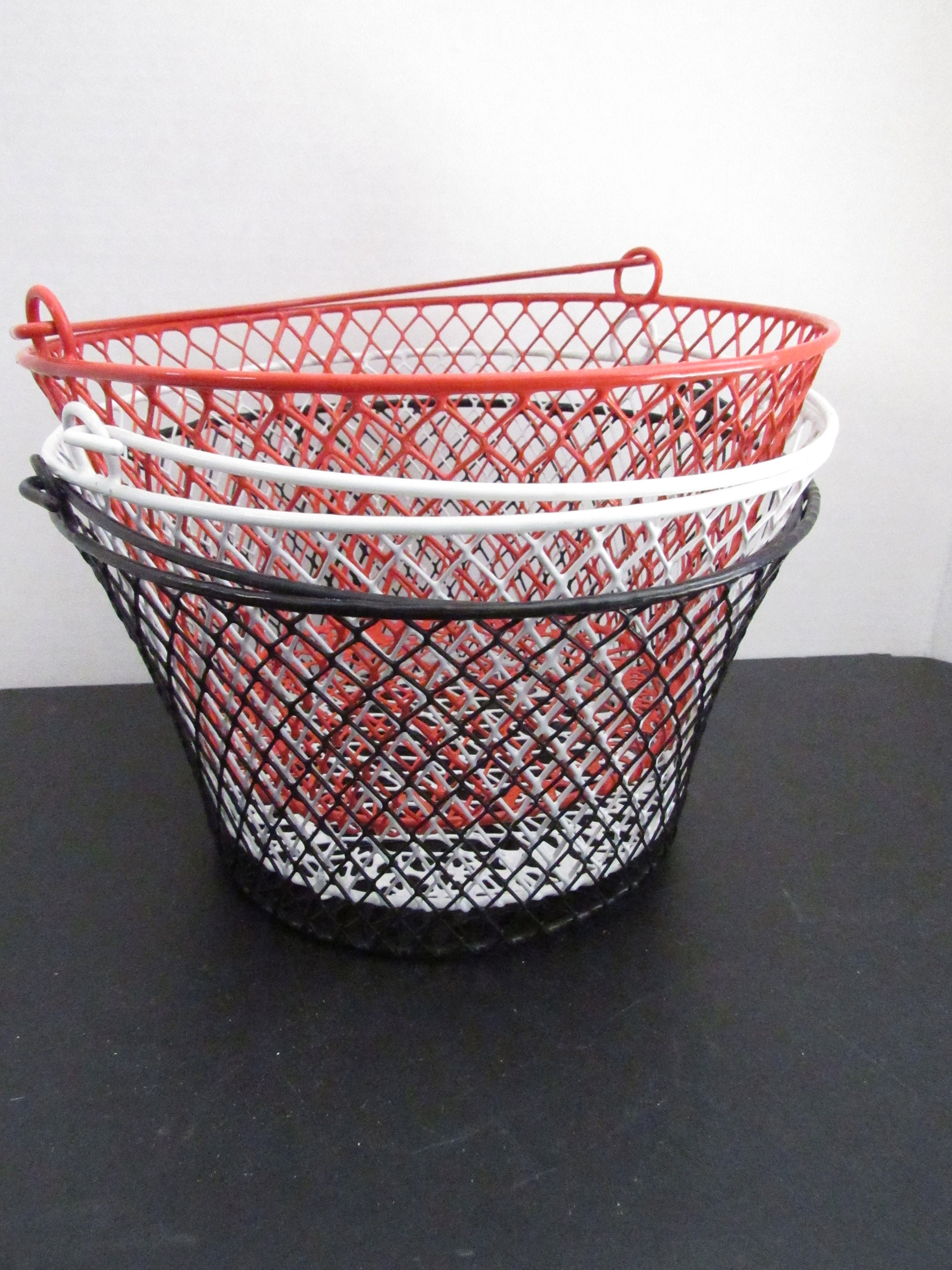 Plastic Coated Wire Basket Eggs Wildflowers Herbs Foraging Etsy