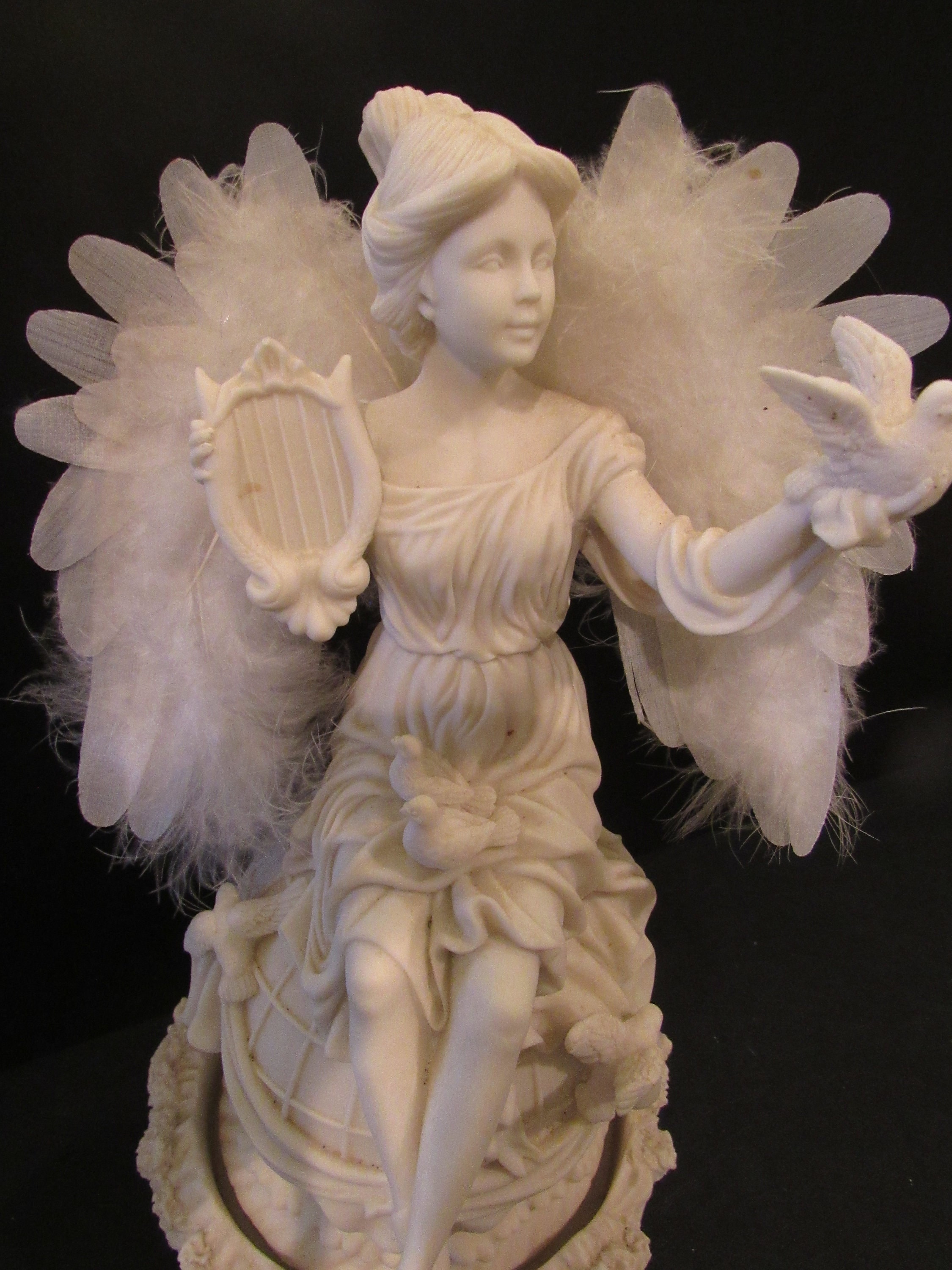 Fiber Optic Angel Figurines