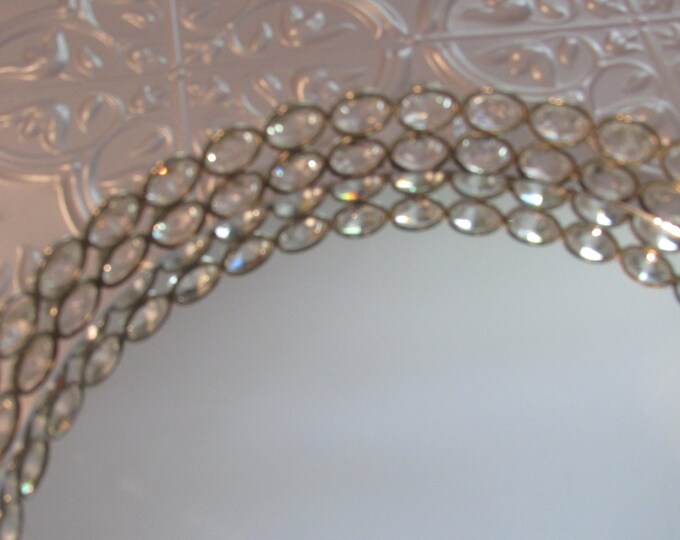 Crystal Accent Mirrored Round Perfume Cordial Vanity Tray Etsy