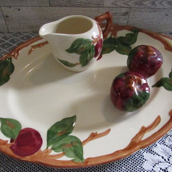 Vintage Franciscan APPLE Dinnerware Various Pieces Serving Platter Shaker Set Creamer EACH