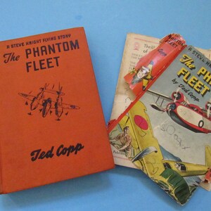 Vintage The Phantom Fleet/A Steve Knight Flying Story Book Adventure Genre 1942, Ted Copp