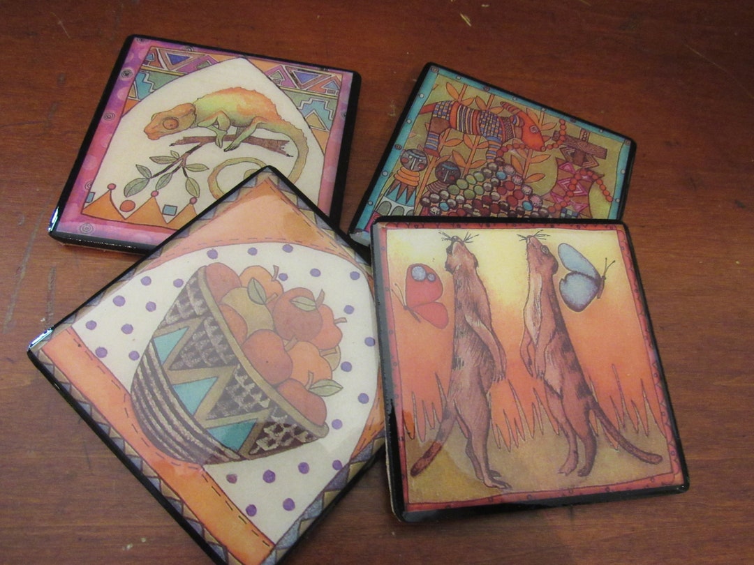 Vintage Handmade Tribal Coasters SOUTH AFRICA Set of 4 Etsy
