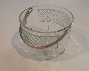 Vintage EAPG Ice Bucket Diamond Point Pattern