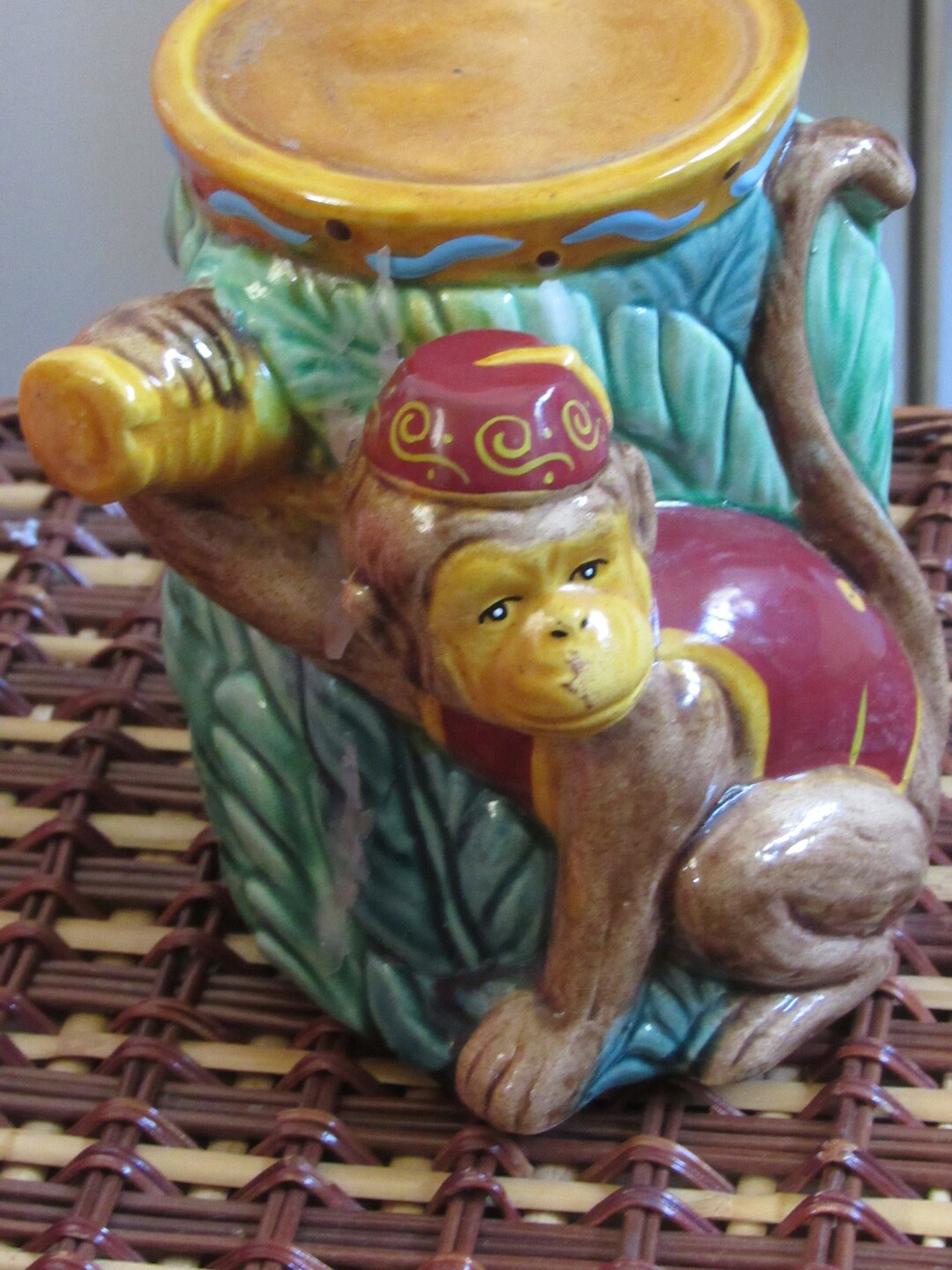 Vintage Monkey Plant Stand Figure Knick Knack British Colonial Etsy