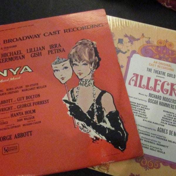 Vintage Original Broadway Cast Recording LP Anya or Allegro