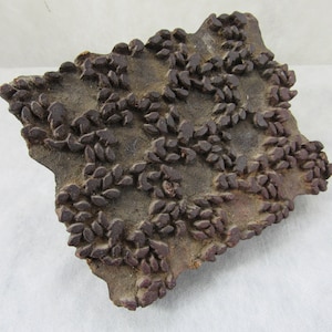 Vintage Hand Carved Wood Stamp Block Antique Carved Textile Printing FABRIC BLOCK STAMP Primitive Arts and Crafts Wood Stamper