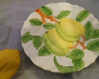 Vintage Lemons Serving Plate Fruit Du Jour Shafford