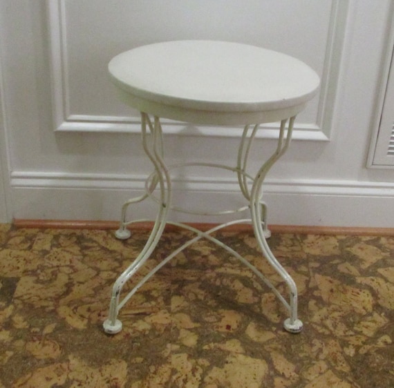 Vintage Heavy Sturdy Vanity Stool Etsy UK