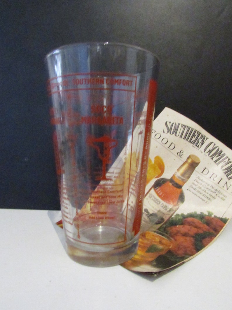 Retro Southern Comfort Cocktail Mixer or Pitcher With Recipes Etsy