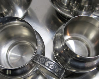 Vintage MCM 18/8 Stainless Steel Oneida Custom Mediteranea Pattern