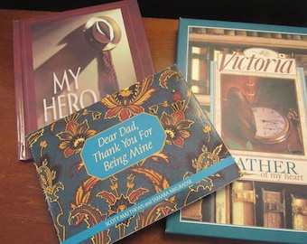Vintage FATHER'S BOOKS EACH Better than a Card, Keepsake for Dad