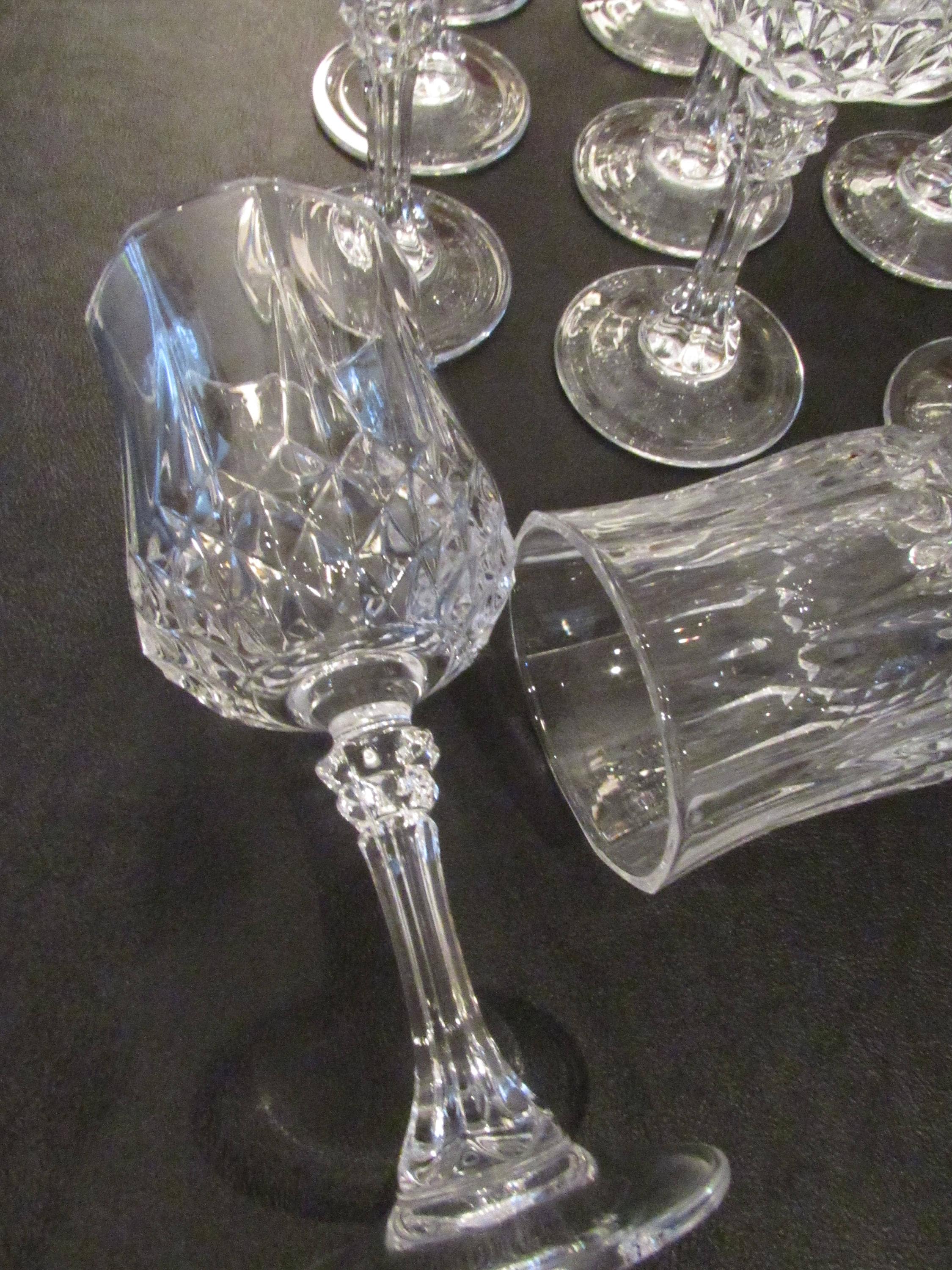 Vintage Lead Crystal Wine Glasses Cristal D Arques Etsy Vintage Lead Crystal Wine Glasses Cristal D Arques Etsy