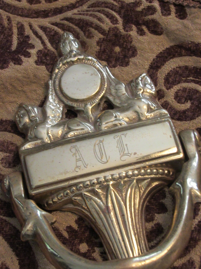 Vintage Brass Door Knocker ENGLISH KNOCKER Vintage Hardware Etsy