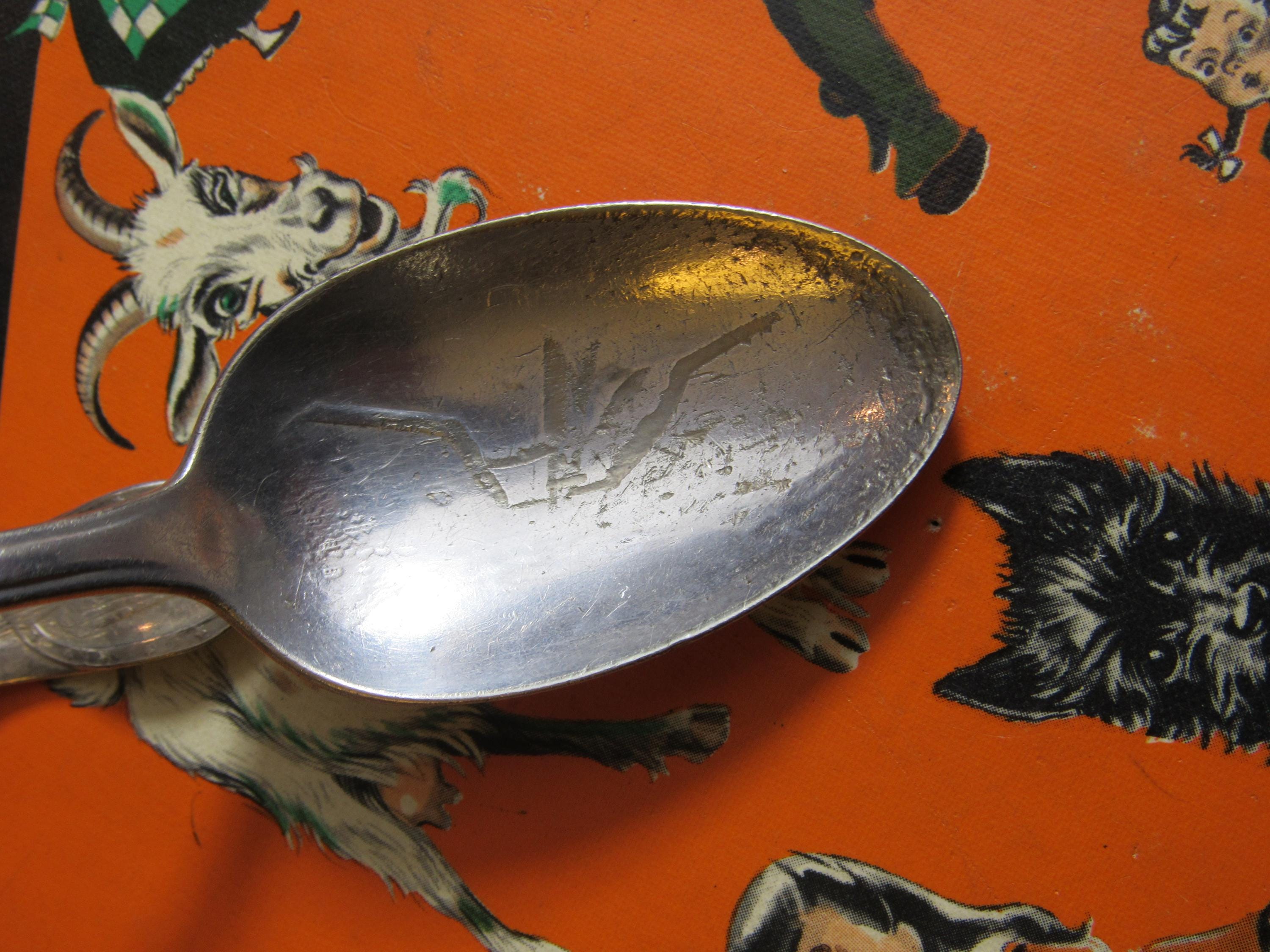 アンティークのシルバープレートのセオドア・ルーズベルト スプーンを