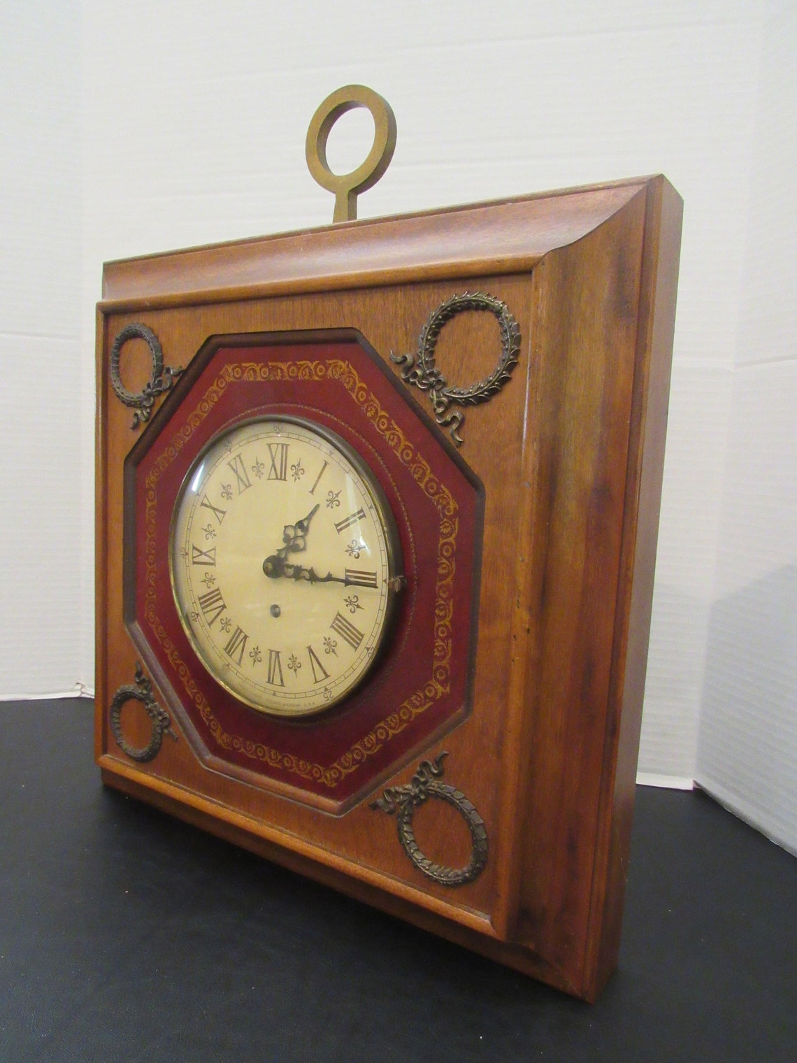 Vintage Hanging Wall Clock Trend Clock Company Zeeland MI Art Etsy