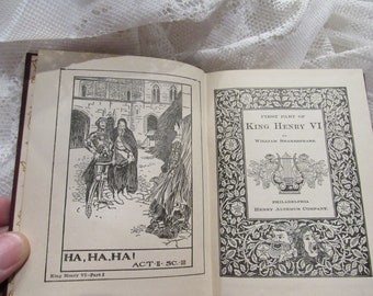 Antique 1900 First Part of King Henry VI Part 1 Henry Altamus Company Shakespeare