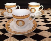 Demi Tasse Cups French Imperial Inspired