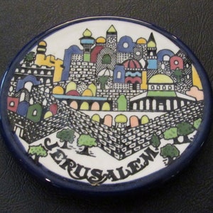 Vintage Porcelain SOUVENIR Plate JERUSALEM