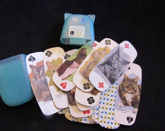 Vintage Cat Playing Cards 3D or Cat Breed Style