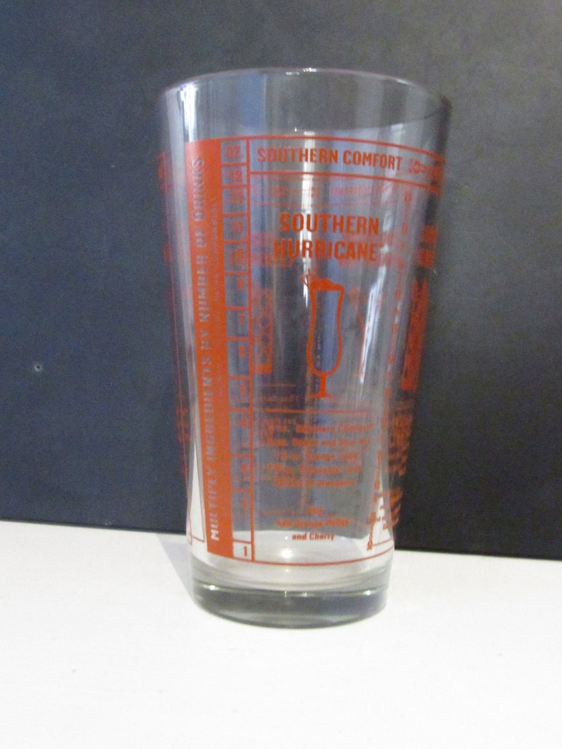 Retro Southern Comfort Cocktail Mixer or Pitcher With Recipes Etsy