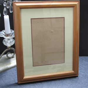 Vintage Beveled Edge Wooden Photo Frame with Matte 8 x 10 or 5 x 7 image size