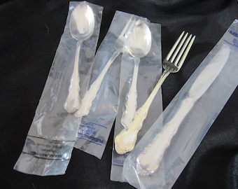 Vintage Reed and Barton DRESDEN ROSE Silverplate 5 Piece Serving Set